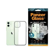 Etui i futerały do telefonów - PanzerGlass Obudowa dla telefonów komórkowych ClearCase Antibacterial na Apple iPhone 12 mini 0270) Srebrny - miniaturka - grafika 1
