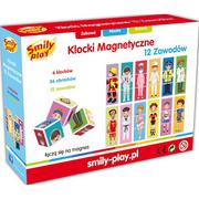 Klocki - Smily Klocki magnetyczne 12 zawodów SM-SP83465 - miniaturka - grafika 1