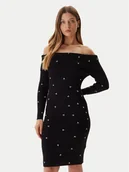 Sukienki - Guess Sukienka dzianinowa W5BK64 Z2YJ2 Czarny Slim Fit - miniaturka - grafika 1