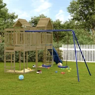 Place zabaw - vidaXL Plac zabaw do ogrodu, impregnowane drewno sosnowe - miniaturka - grafika 1