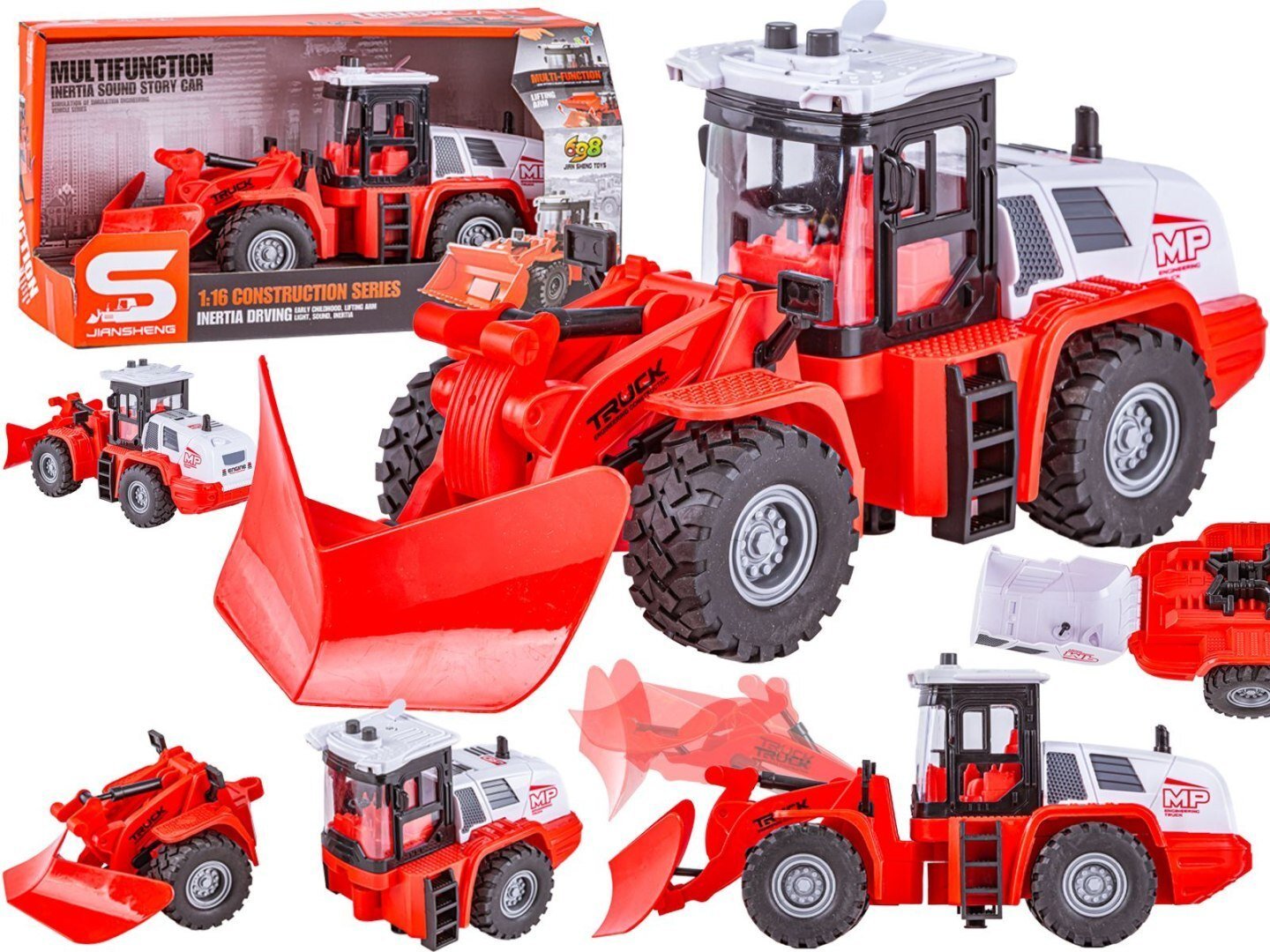 Skleplolki ODŚNIEŻARKA PŁUG INTERAKTYWNY TRAKTOR CIĄGNIK ŚWIATŁA DŹWIĘKI RUCHOME EL.