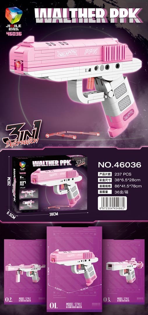 KREATYWNY KONSTRUKCYJNY ZESTAW PISTOLET