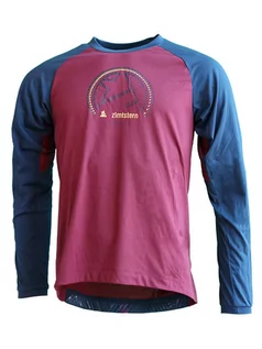 Koszulki sportowe męskie - Zimtstern Koszulka funkcyjna "PureFlowz" w kolorze bordowo-niebieskim - grafika 1