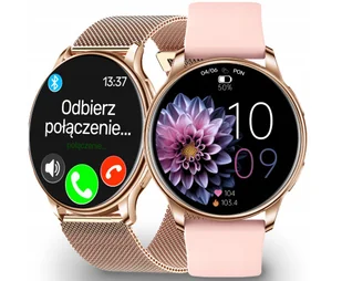 SMARTWATCH DAMSKI DLA KOBIETY ROZMOWY POWIADOMIENIA SPORT PULS MENU PL - Smartwatch - miniaturka - grafika 1