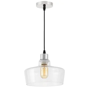 NOWOCZESNA LAMPA WISZĄCA CHROMOWANA MORO 1D - Lampy sufitowe - miniaturka - grafika 1