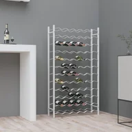 Stojaki na wino - Lumarko Stojak na 72 butelki wina, biały, metalowy - miniaturka - grafika 1