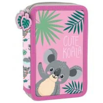 Derform Piórnik 2-komorowy z wyposażeniem Koala PWDKOA10 - Piórniki - miniaturka - grafika 1