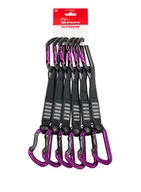 Sprzęt wspinaczkowy - Ekspresy wspinaczkowe DMM Shadow Quickdraw 18 cm 6-pack - titanium/purple - miniaturka - grafika 1