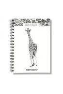 Szkolne artykuły papiernicze - Szkicownik B5 na spirali Żyrafa z perforacją 120 gsm - miniaturka - grafika 1