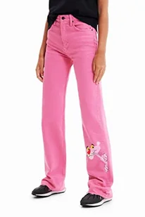 Desigual jeansy damskie, czerwony, 36 - Spodnie damskie - miniaturka - grafika 1
