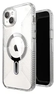 Etui i futerały do telefonów - Speck Presidio Perfect-Clear Grip ClickLock & MagSafe do iPhone 15 Plus / iPhone 14 Plus (Clear / Chrome Finish / Serene Silver) - miniaturka - grafika 1