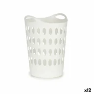 Kosze na bieliznę - Kosz na pranie biały plastikowy 50 L 44 x 56 x 41 cm (12 sztuk) - miniaturka - grafika 1