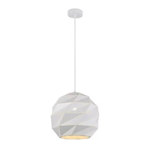 Italux LAMPA wisząca PALERMO PND-2424-1L-WH geometryczna OPRAWA metalowy zwis biały PND-2424-1L-WH - Lampy sufitowe - miniaturka - grafika 1