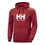 Bluzy męskie - Męska Bluza HELLY HANSEN HH LOGO HOODIE 33977_163 – Czerwony - miniaturka - grafika 1