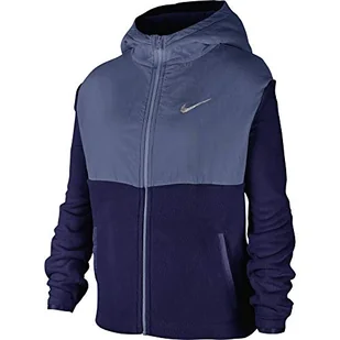 Nike Therma bluza dziecięca z kapturem, zapinana na zamek błyskawiczny, niebieski Void/Mystic Navy, XS - Bluzy i sweterki niemowlęce - miniaturka - grafika 1