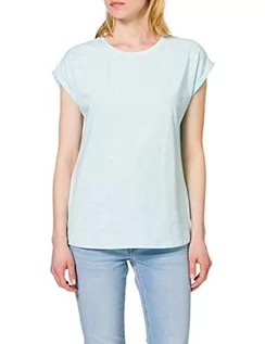 Koszulki i topy damskie - Urban Classics Damski T-shirt Color Melange Extended Shoulder Tee, Basic Top dla kobiet z wyciętymi ramionami w 2 kolorach, rozmiary XS - 5XL - grafika 1
