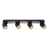 Lampy sufitowe - Andy lampa sufitowa (spot) 4xGU10 czarna/złota ML9939 - miniaturka - grafika 1