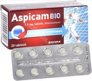 Biofarm Aspicam Bio 7,5 mg x 20 tabl - Przeziębienie i grypa - miniaturka - grafika 1