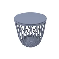 Stoły ogrodowe - Stolik/kosz szary - miniaturka - grafika 1