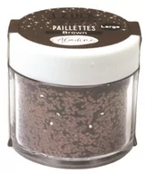 Scrapbooking - Aladine Holograficzny brokat gruby, brązowy, 30 ml - miniaturka - grafika 1