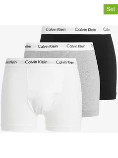 Majtki męskie - Calvin Klein Bokserki (3 pary) w kolorze białym, jasnoszarym i czarnym - grafika 1