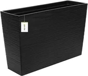Kwietniki - Doniczka skrzynka czarny dłuto balkon taras na kwiaty Kwietnik 56x36x18 cm - miniaturka - grafika 1