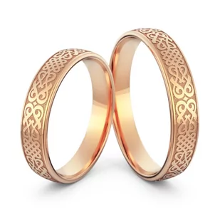 Obrączki ślubne grawerowane - Au-1205 - Obrączki ślubne - miniaturka - grafika 2