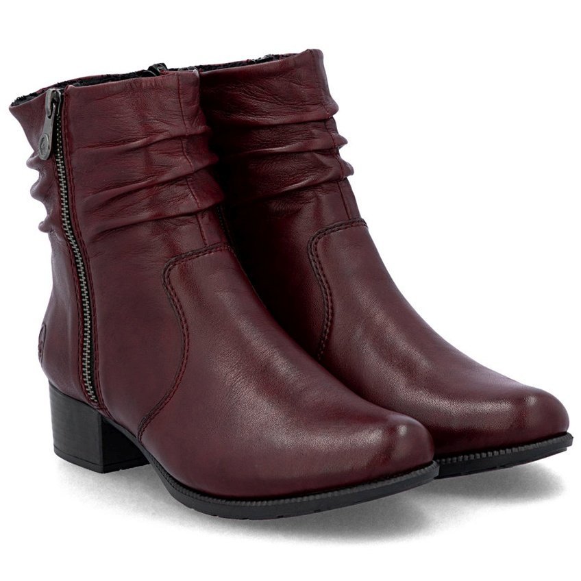 Botki damskie Rieker 78656-35 RED R.37