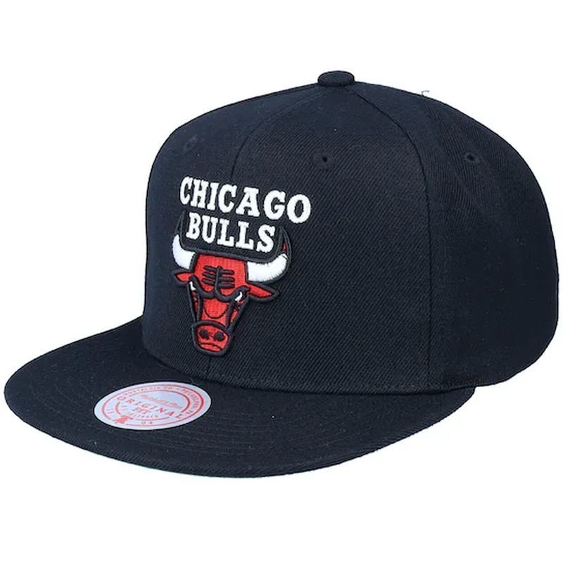 Mitchell & Ness Czapka Z Daszkiem Nba Chicago Bulls Top Spot Snapback Hwc Bulls Hhss2976-Cbuyypppblck Osfm Czarny