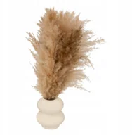 Sztuczne kwiaty - Kompozycja trawa pampasowa GLEN w ceramicznym wazonie, wys. 42 cm - miniaturka - grafika 1