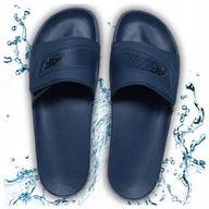 Klapki i japonki męskie - Klapki Męskie 4F Basenowe Eva Granatowe Na Rzep Lekkie Sportowe Rozmiar 41 - miniaturka - grafika 1