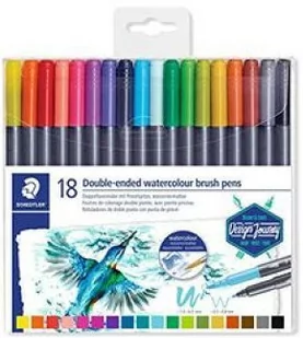 STAEDTLER Włókna Pen Duo 18st sortowane - Pozostałe akcesoria dla plastyków - miniaturka - grafika 1