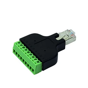 LogiLink LOGILINK Adapter RJ45 ekranowany złącze 8P8C-8 pinowe z zaciskami śrubowymi (MP0050) - Pozostałe akcesoria sieciowe - miniaturka - grafika 1