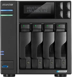 Serwer plików Asustor LOCKERSTOR 4 AS6704T 4-bay, Intel Celeron N5105 Czterordzeniowy 2.0GHz, 16GB RAM DDR4. 4x M.2 PCIe NVMe, 2x 2.5 GbE. 2x USB 3.2. HDMI 2.0b; 1xPCIe - Serwery plików NAS i macierze dyskowe - miniaturka - grafika 1