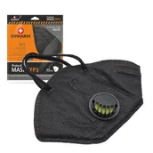 Maseczki ochronne i antywirusowe - Maska ochronna FFP3 z zaworem oddechowym 5-warstw czarna 10 szt czarny - miniaturka - grafika 1