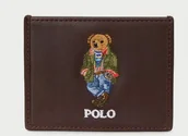 Portfele - Polo Ralph Lauren etui na karty skóra naturalna brązowy - uniseks - miniaturka - grafika 1