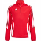 Bluzy damskie - Bluza dla dzieci adidas Tiro 24 Training Top czerwona IR9361 116cm - miniaturka - grafika 1