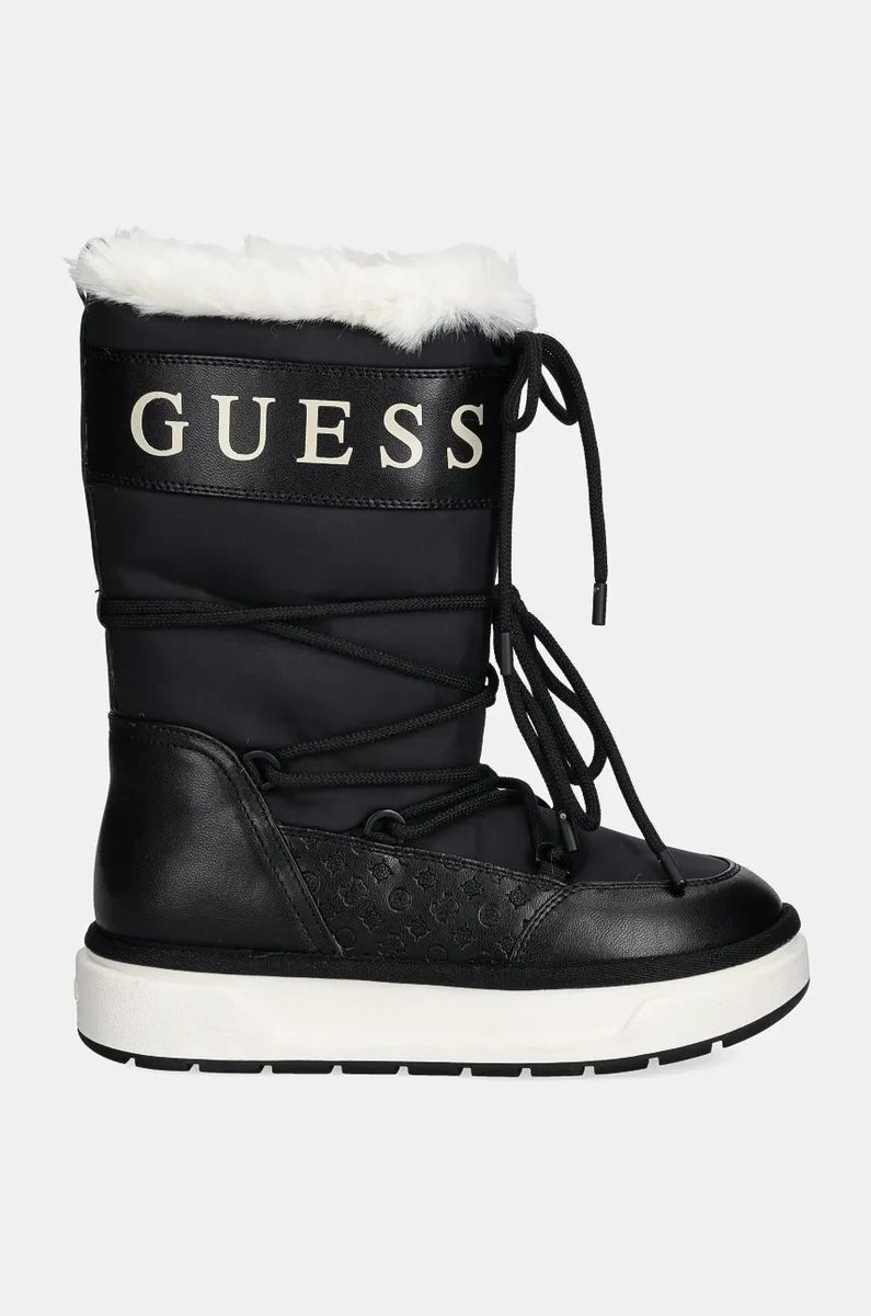 tronchetto e stivaletto donna guess flffyz ele11 fyza black