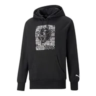 Bluzy męskie - PUMA Męska bluza z kapturem Graphic Booster 4, czarna, S, czarny, S - miniaturka - grafika 1