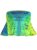 Apaszki i szaliki damskie - Buff Szal-koło w kolorze zielono-żółto-niebieskim - dł. 50 cm - miniaturka - grafika 1