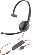 Słuchawki - HP Poly Blackwire 3215 Monaural USB-A Headset (Bulk) 80S06A6 - miniaturka - grafika 1