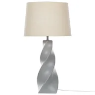 Lampy stojące - Lampa Stołowa Ceramiczna Szara Belaya - miniaturka - grafika 1