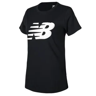 Koszulka New Balance WT03816BK - czarna - Koszulki i topy damskie - miniaturka - grafika 1