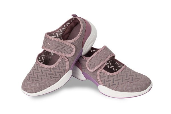 Baleriny damskie, tenisówki na rzep, różowe 41