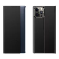 Etui i futerały do telefonów - Sleep Case pokrowiec etui z klapką typu Smart Cover iPhone 13 Pro czarny - miniaturka - grafika 1