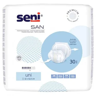SAN SENI UNI Pieluchy anatomiczne, 30szt. - Pieluchy dla dorosłych - miniaturka - grafika 1