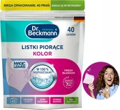 Środki do prania - Dr. Beckmann MAGIC LEAVES Chusteczki Listki Piorące do Prania Kolor 40 prań - miniaturka - grafika 1