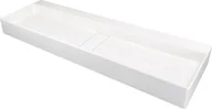 Umywalki - Umywalka nablatowa Deante Blur 40x120 cm prostokątna biały mat CQB_AU2S - miniaturka - grafika 1