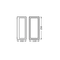 Lampy ogrodowe - OSRAM Kinkiet zewnętrzny ENDURA CLASSIC RADO, możliwość ściemniania, aluminiowy / szary / cynkowy, aluminium, nowoczesny - miniaturka - grafika 1