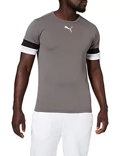 PUMA PUMA Koszulka męska Teamrise Jersey Smoked Pearl-puma Black-puma White S 704932 - Koszulki męskie - miniaturka - grafika 1